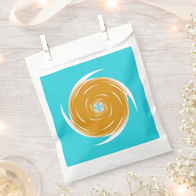 Southwestern Twirl Pattern Favor Bag (Clipped)