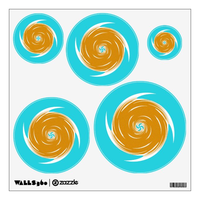 Southwestern Twirl Pattern Wall Decal (Front)