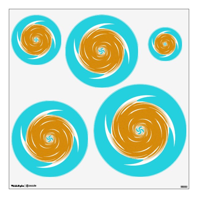 Southwestern Twirl Pattern Wall Decal (Front)