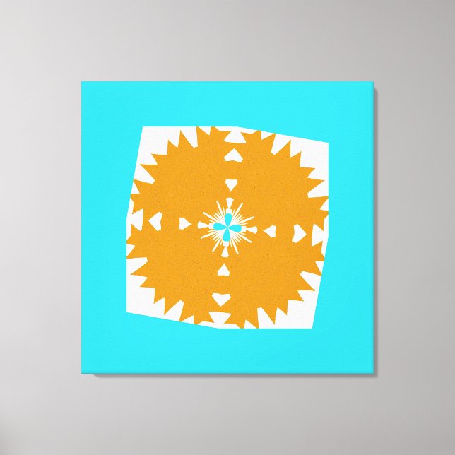 Southwestern Vibes Multi-Color Pattern Canvas Print (Front)