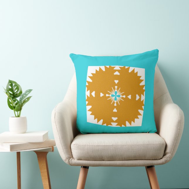 Southwestern Vibes Multi-Color Pattern Throw Pillow (Chair)