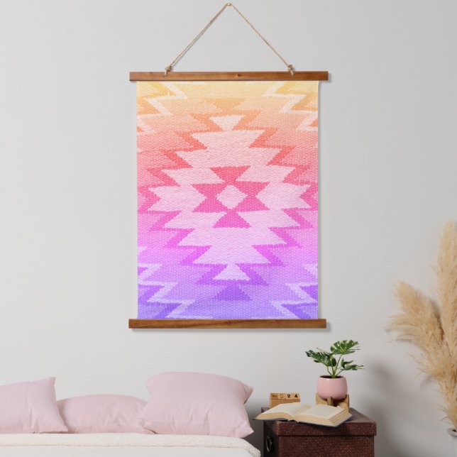 Southwestern Wall Art, Vibrant Summer Tones,  Hanging Tapestry (Bedroom)