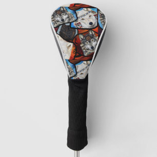 SOUTHWESTERN WOLF ART GOLF HEAD COVER