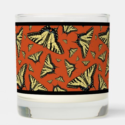 Southwestern Yellow  Red Swallowtail Butterfly  Scented Candle