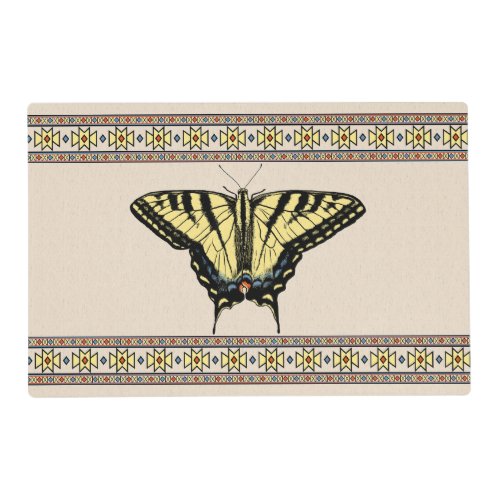 Southwestern Yellow Swallowtail Butterfly 2 Sided Placemat