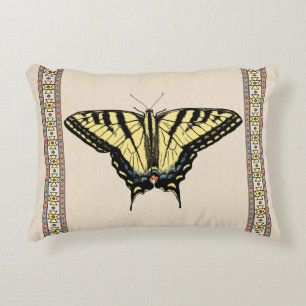 Southwestern Yellow Swallowtail Butterfly Accent Pillow