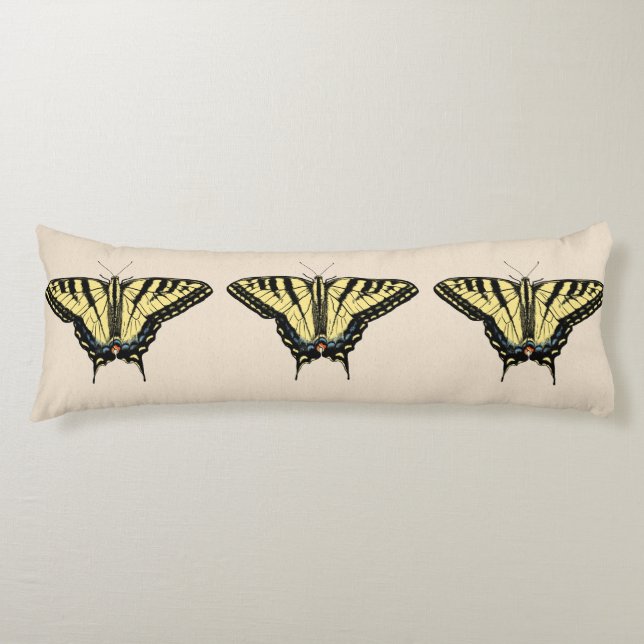 Southwestern Yellow Swallowtail Butterfly   Body Pillow (Front)