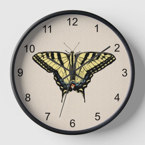 Southwestern Yellow Swallowtail Butterfly Clock