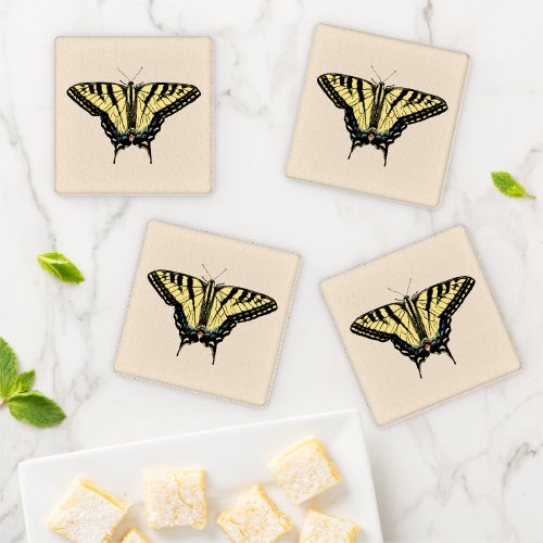 Southwestern Yellow Swallowtail Butterfly   Coaster Set