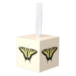 Southwestern Yellow Swallowtail Butterfly Cube Ornament