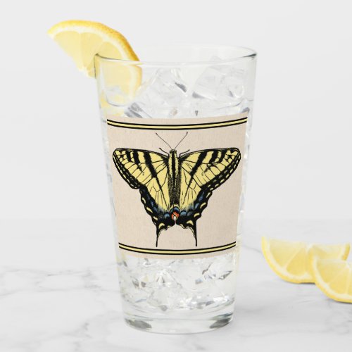 Southwestern Yellow Swallowtail Butterfly  Glass