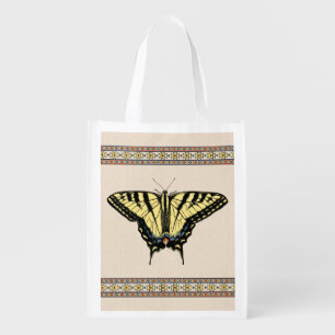 Southwestern Yellow Swallowtail Butterfly Grocery Bag