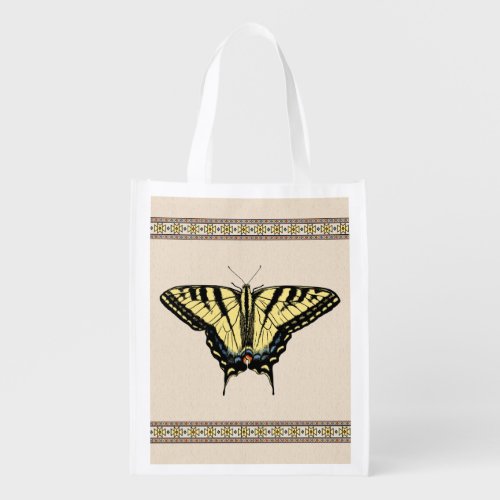 Southwestern Yellow Swallowtail Butterfly Grocery Bag