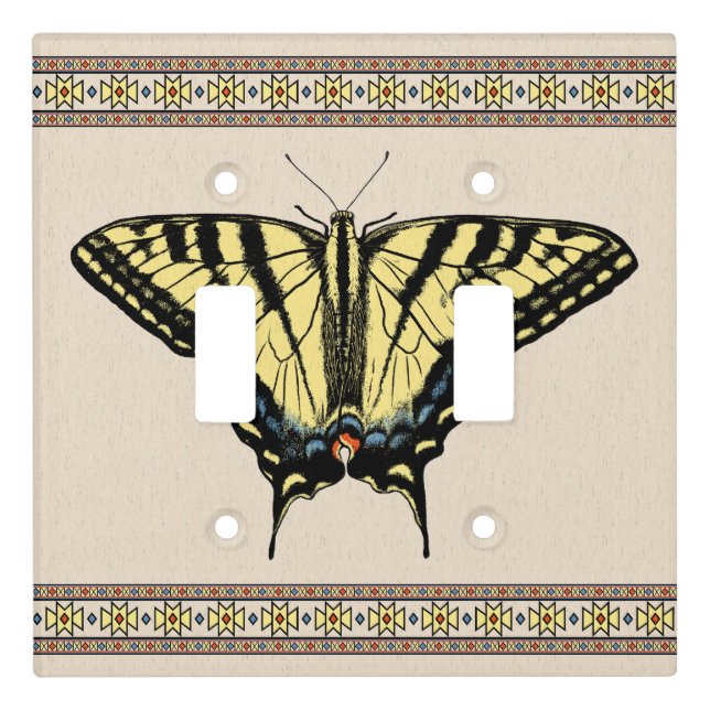 Southwestern Yellow Swallowtail Butterfly Light Switch Cover (Front)