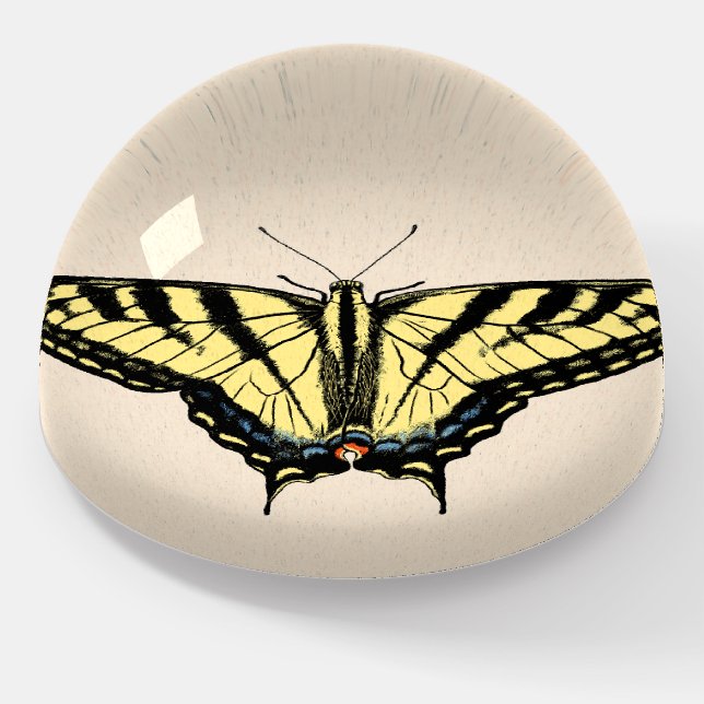 Southwestern Yellow Swallowtail Butterfly  Paperweight (Angled)