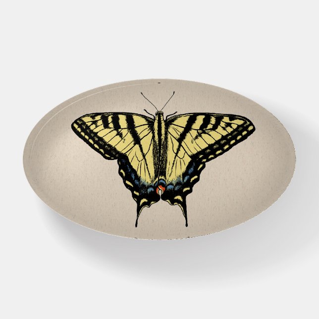Southwestern Yellow Swallowtail Butterfly  Paperweight (Front)