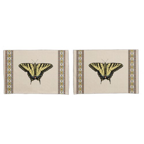 Southwestern Yellow Swallowtail Butterfly Pillow Case