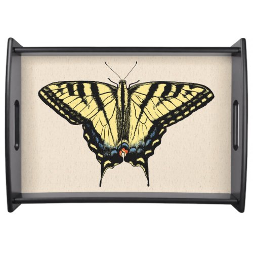 Southwestern Yellow Swallowtail Butterfly   Serving Tray