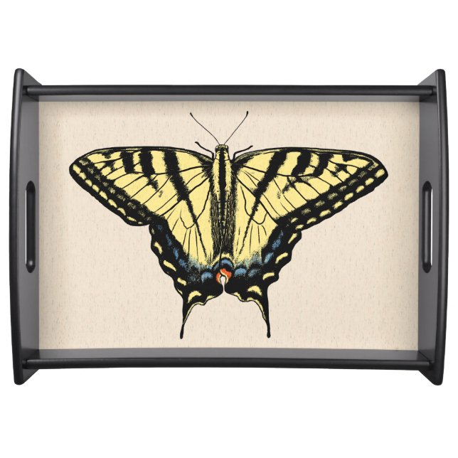 Southwestern Yellow Swallowtail Butterfly   Serving Tray (Front)
