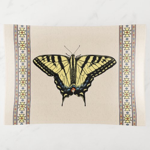 Southwestern Yellow Swallowtail Butterfly Trinket Tray