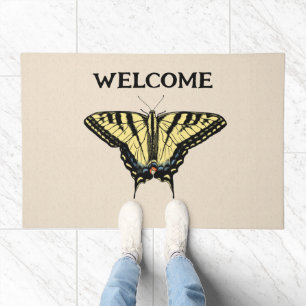 Southwestern Yellow Swallowtail Butterfly Welcome Doormat
