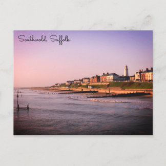 Southwold beach and seafront postcard