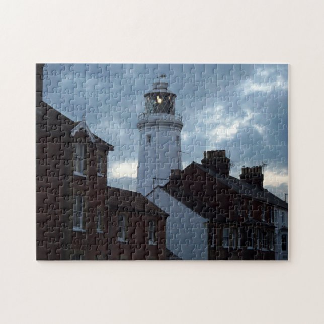 Southwold Lighthouse at Dusk Jigsaw Puzzle (Horizontal)