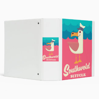southwold suffolk travel poster 3 ring binder
