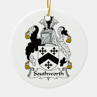 Southworth Family Crest Ceramic Ornament