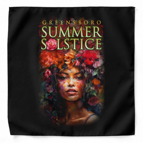 Souvenir 2023 Greensboro Summer Solstice Festival Bandana