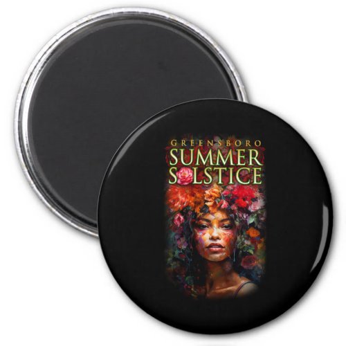 Souvenir 2023 Greensboro Summer Solstice Festival Magnet
