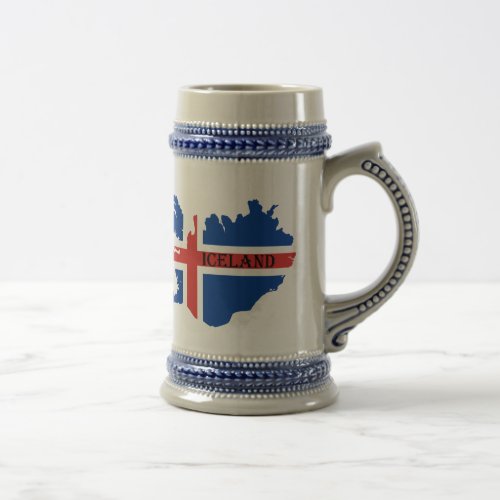 Souvenir beer stein or mug of  Iceland