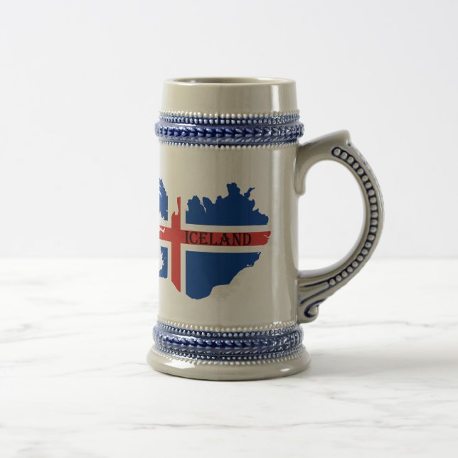 Souvenir beer stein or mug of  Iceland (Right)
