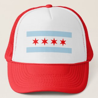 Souvenir Chicago Flag Trucker Hat