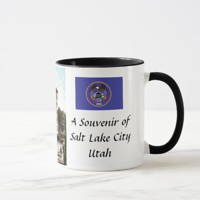 Souvenir Coffee Mug - Salt Lake City, Utah (Right)