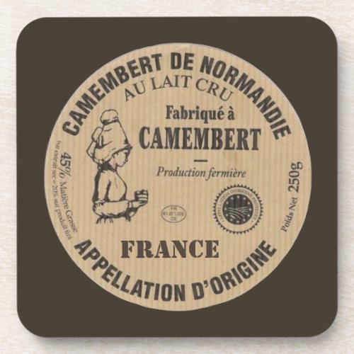 Souvenir de France  Le camembert Beverage Coaster