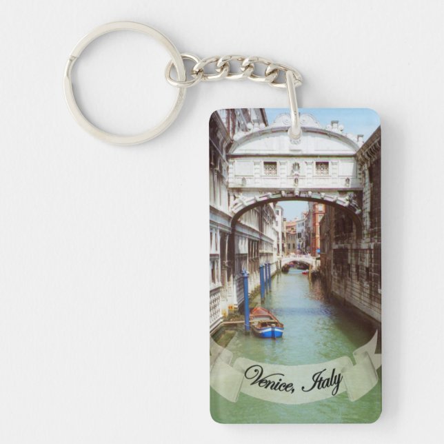 Souvenir from Venice Italy Bridge of Sighs Keychain (Front)
