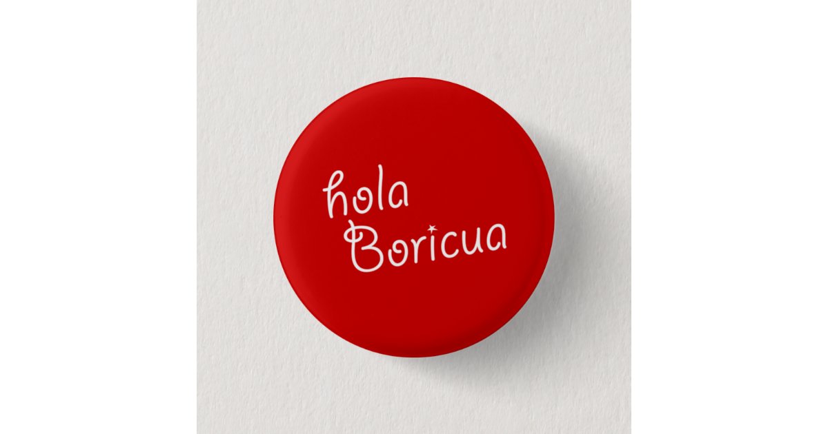 Souvenir: Hola Boricua: Pin