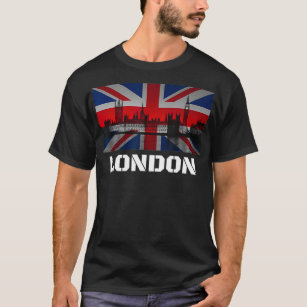 Souvenir London  City Vintage UK Flag British T-Shirt