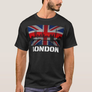 Souvenir London City Vintage UK Flag British T-Shirt