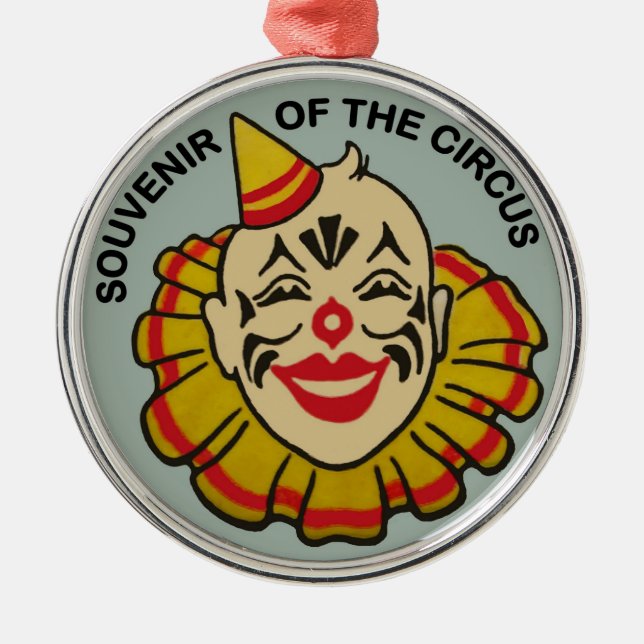 Souvenir of the Circus Metal Ornament (Front)