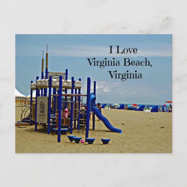 Souvenir of Virginia Beach, Virginia Postcard (Front)