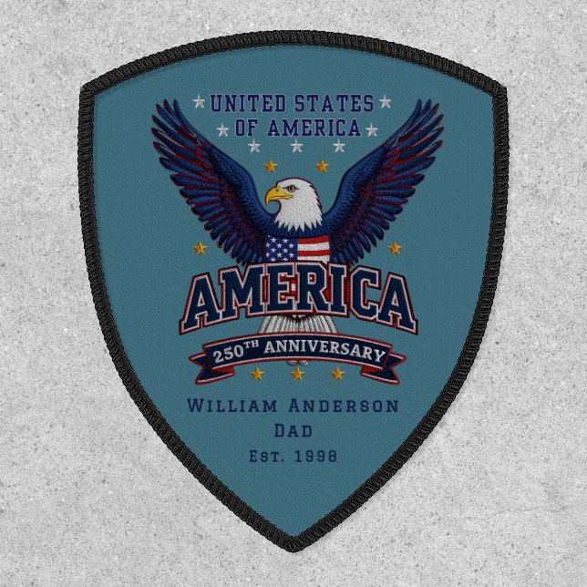 Souvenir Style USA  250th Anniversary Family  Patch (Front)