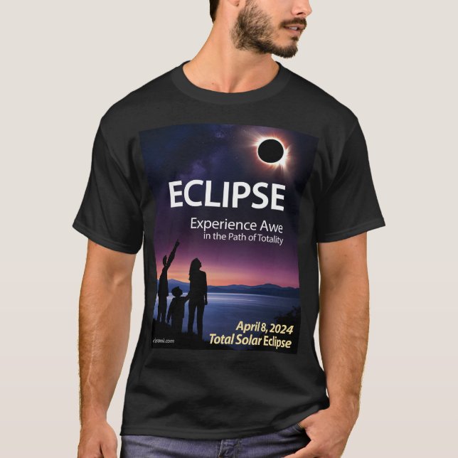 Souvenir T-Shirt for April 8, 2024 Total Eclipse (Front)