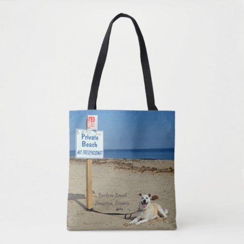 Souvenir Tote Bag of Hampton Virginia Beaches