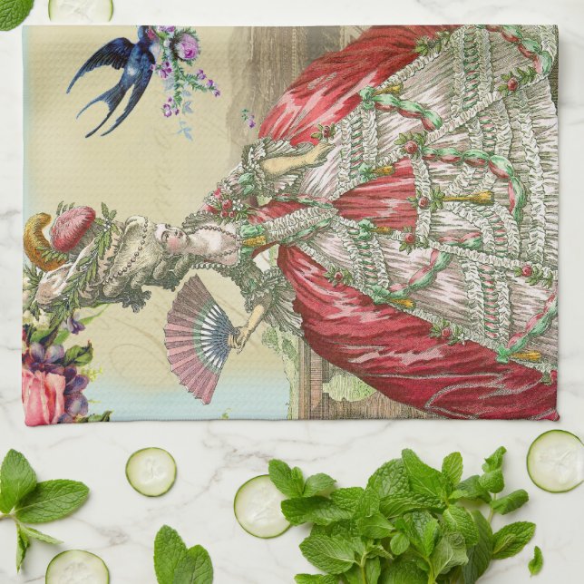 Souvenirs de Versailles Kitchen Towel (Folded)