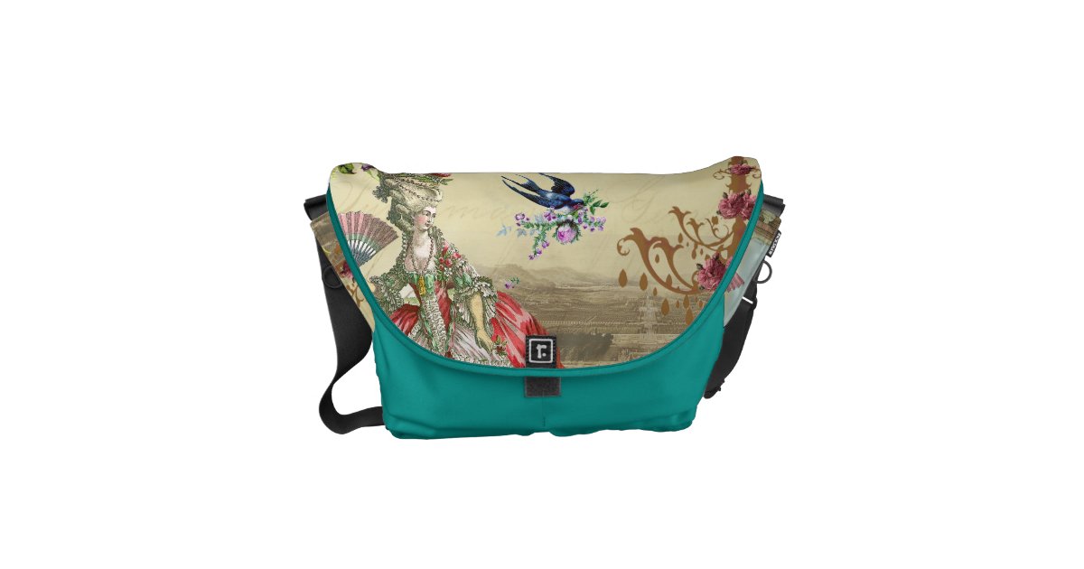 Souvenirs de Versailles (print outside) Courier Bag | Zazzle