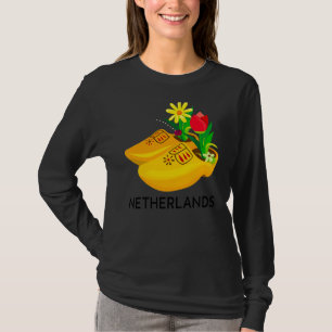 Souvenirs From Netherlands Wooden Clogs Dutch Souv T-Shirt
