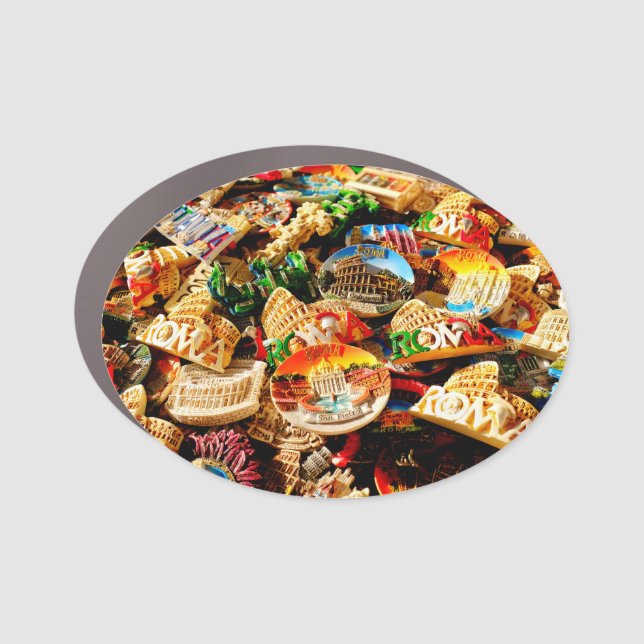 Souvenirs from Rome Car Magnet (Front)