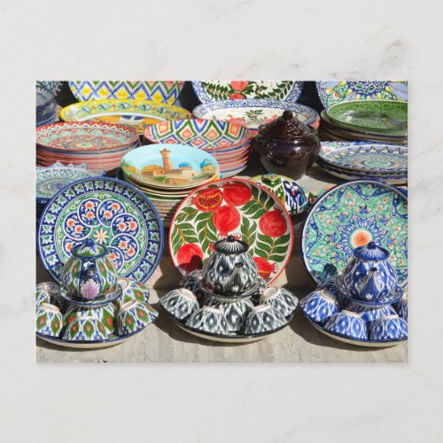 Souvenirs in Uzbekistan Postcard